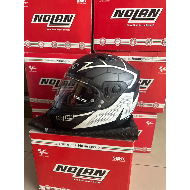 HELM NOLAN N64 BLACK MATTE MOTIF / NOLAN HELM ORIGINAL