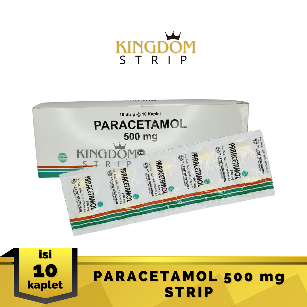 Paracetamol Kaplet 500 mg 1 Strip