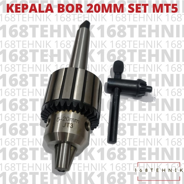 KEPALA BOR 20MM SET ARBOR MT5 / CHUCK KEPALA BOR 5-20MM ARBOR MT5 / KEPALA BOR 20MM ARBOR MT5 B22 / 