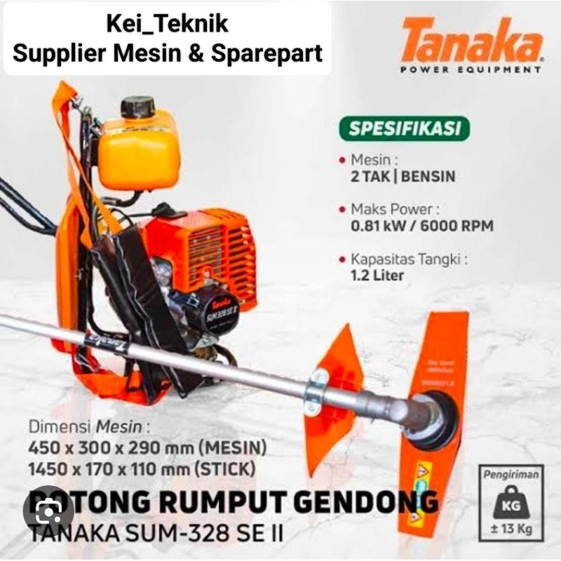 TANAKA SUM 328 SE II Japan Brush Cutter Mesin Potong Rumput TANAKA SUM SE II Japan