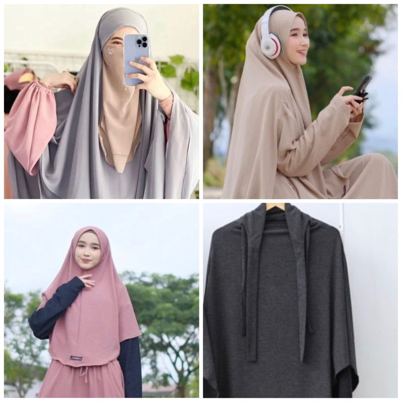 SARAH FRENCH KHIMAR ORI YOORA SARAH Size Standart