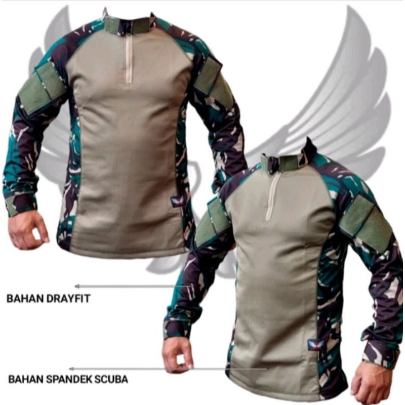 BAJU KAOS BDU TNI TACTICAL LENGAN PANJANG,BAJU BDU,BAJU LORENG, BDU TNI