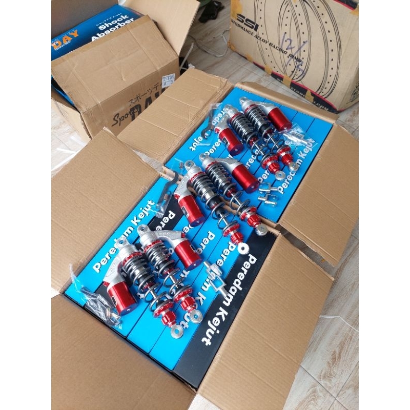 SKOK belakang tabung ukuran 28 32 34 import MERK DAY free dudukan skok matic