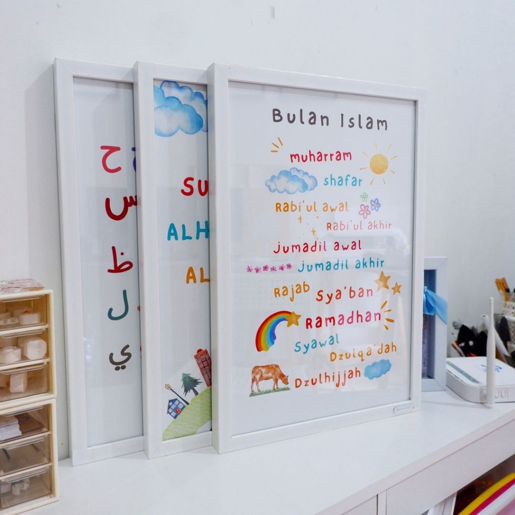 Hiasan Dinding Kamar Anak Islam Wall Decor Kids Islamic