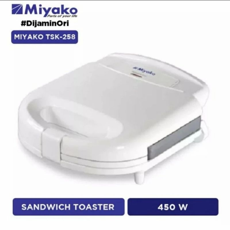 Sandwich Toaster Miyako TSK-258 | Panggangan roti TSK258 maker