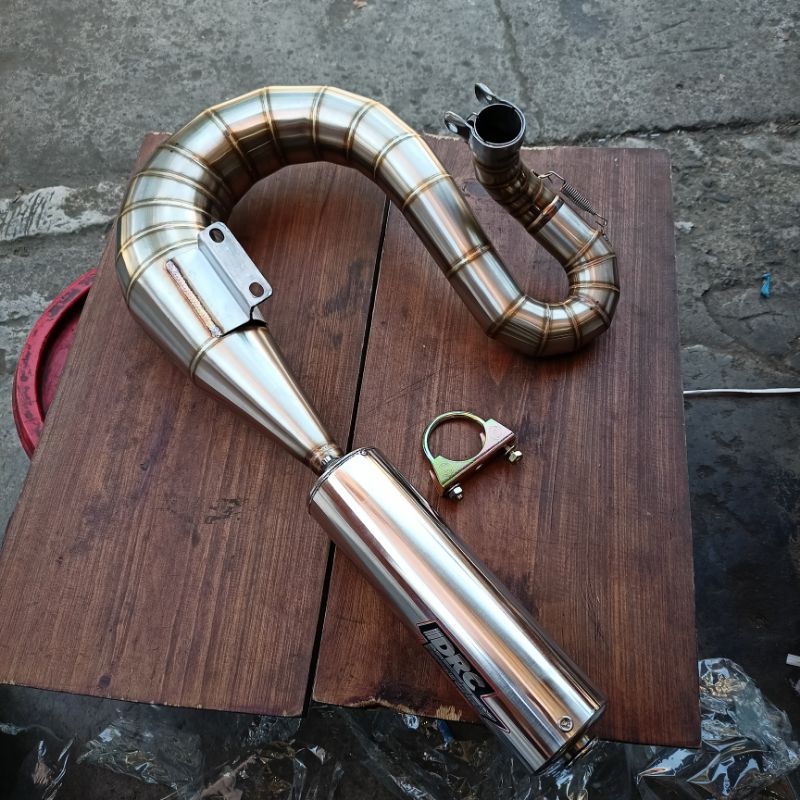Knalpot racing kiri ANACONDA DRC VICTORY stainless all vespa
