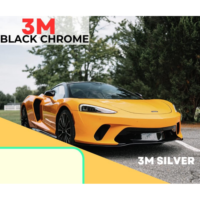 3M Black Chrome | Kaca Film 3M Silver