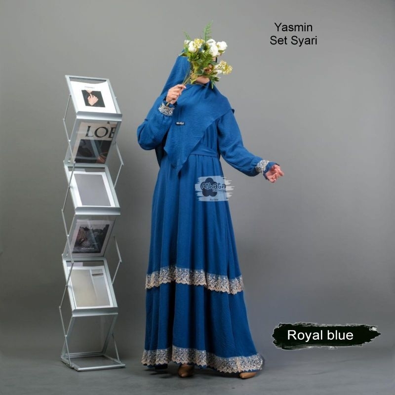 [ NEW ] Yasmin set syari Athata / gamis bahan crinkle premium