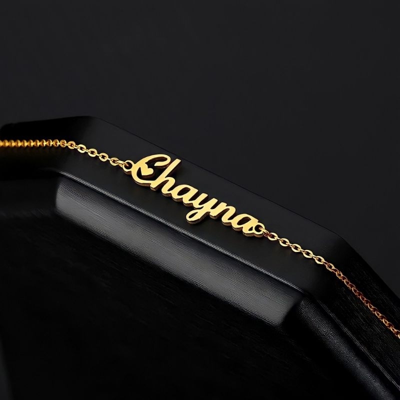 Gelang Custom Nama Kait Arab Latin Accesoris Wanita