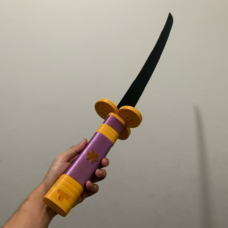 Pedang Mainan Retractable Collapsing Katana Fidget Toys One Piece Zoro Enma Cosplay Anime