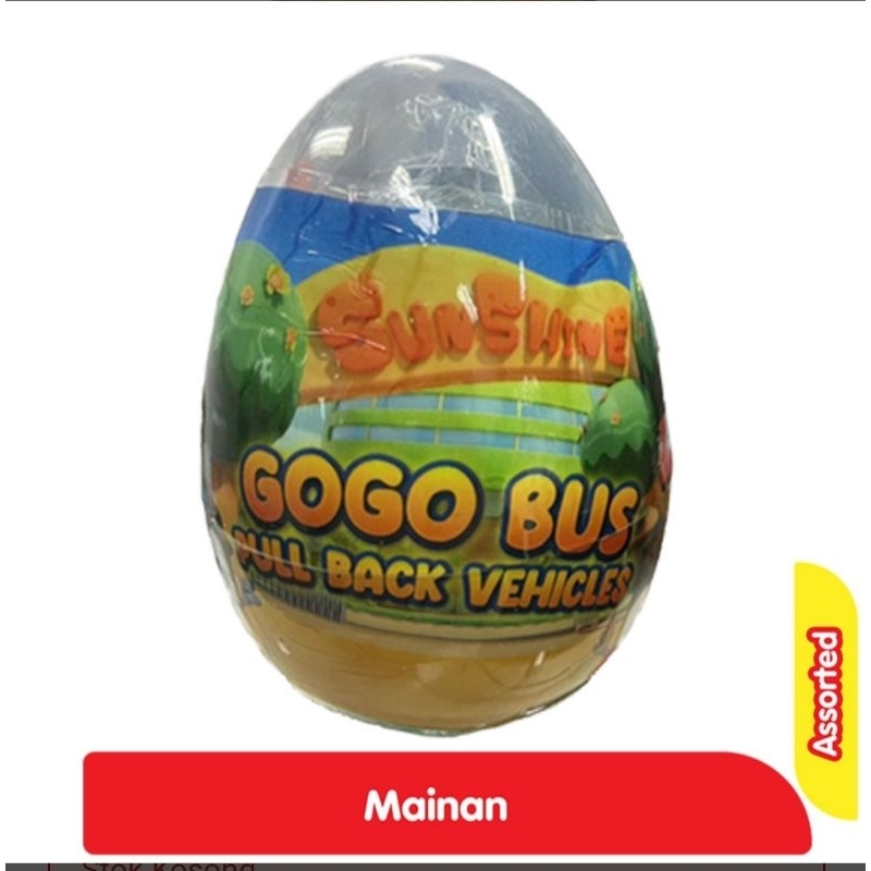 GOGO BUS Pull Back Vahicles Mainan Anak Assorted