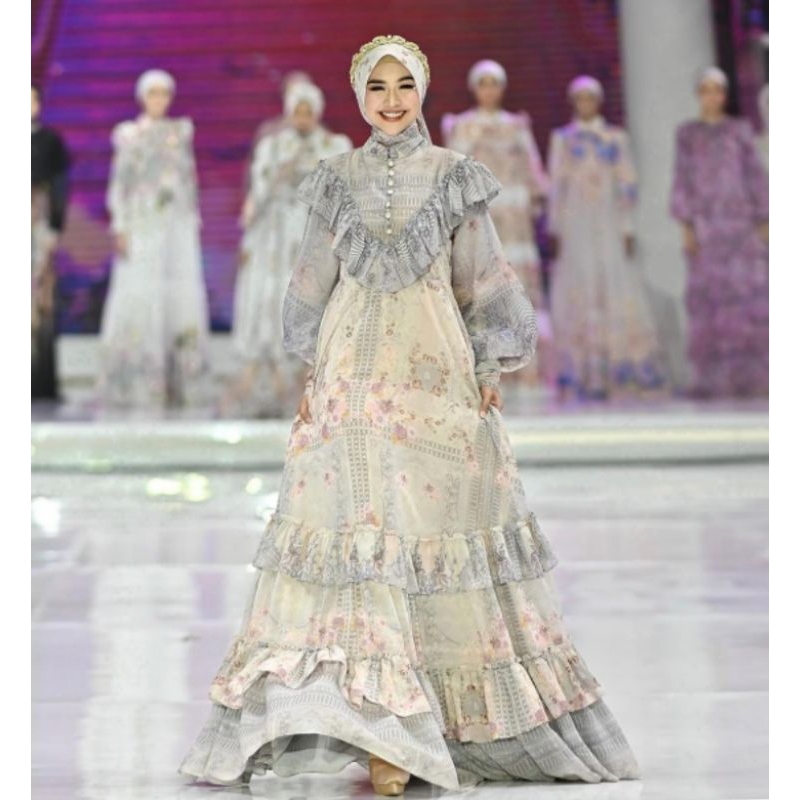 DRESS Set Hijab Ria RICIS First Gala Shellasaukia ORI BRAND SHELLASAUKIA