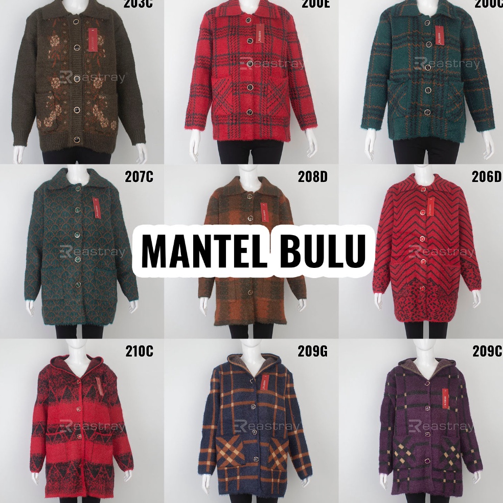 ART I43T MANTEL BULU MANTEL WANITA