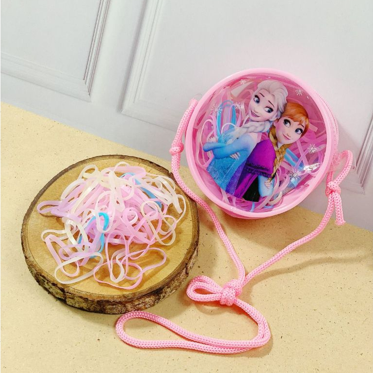 karet rambut anak - ikat rambut anak warna warni Elsa frozen