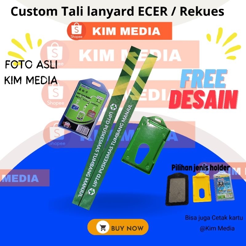 

Tali id card CustomPT RS Reques Logo Satuan Ecer TERMURAHH!! Lanyard idcard Rekues Logo Desain