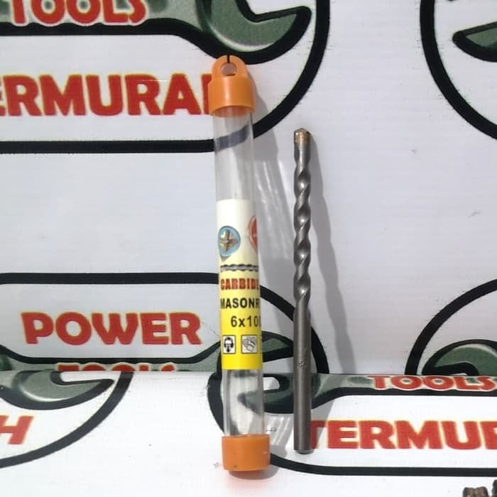 

Mata Bor Beton 6mm x 100mm Tembok Masonry Drill Bit 6 mm 100 mm 4 sisi