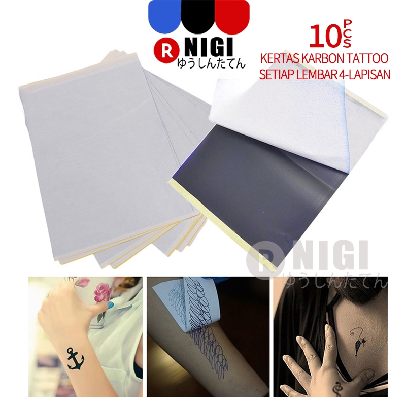 

NIGI 10Pcs Kertas Karbon Tato Manual Tattoo Paper Spirit Stencil Carbon