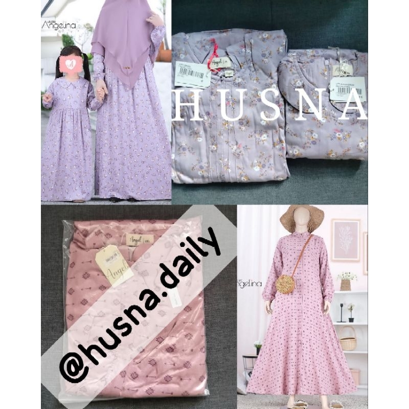 Sarah Dress Fiore Peach Fuzz L | Serene Dress Archery Dusty Purple 2XL | DK Cinderrose HP L by Ateli