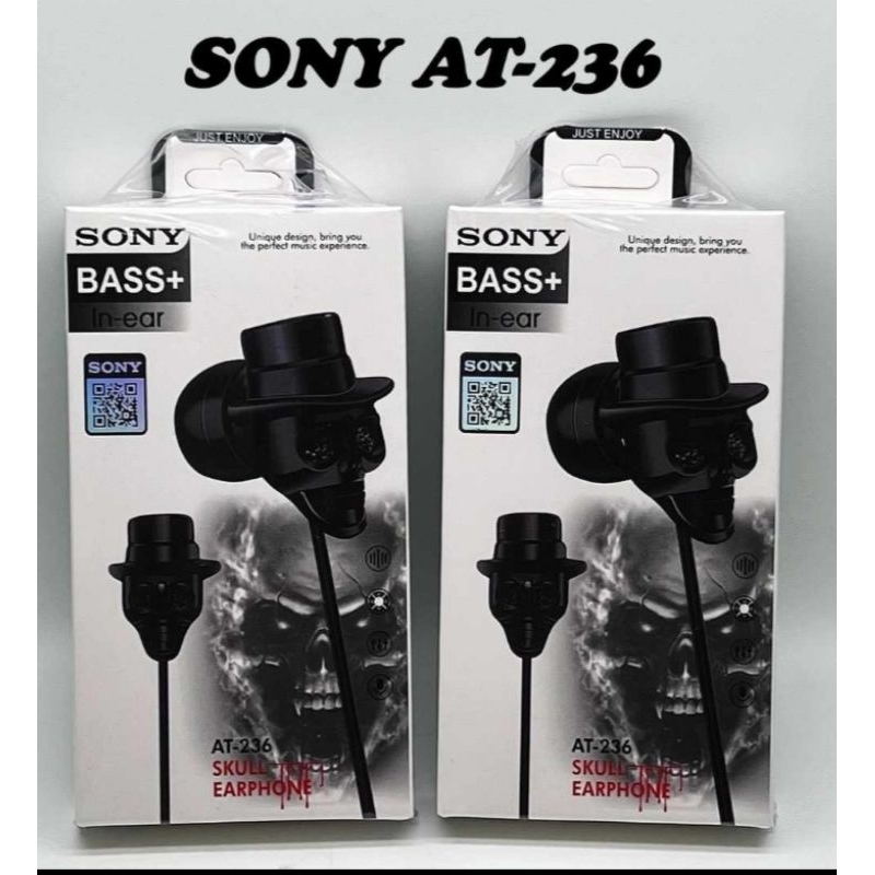 Oren - headset Handsfree S0N1 AT-236 extra bass bagus packing laminating