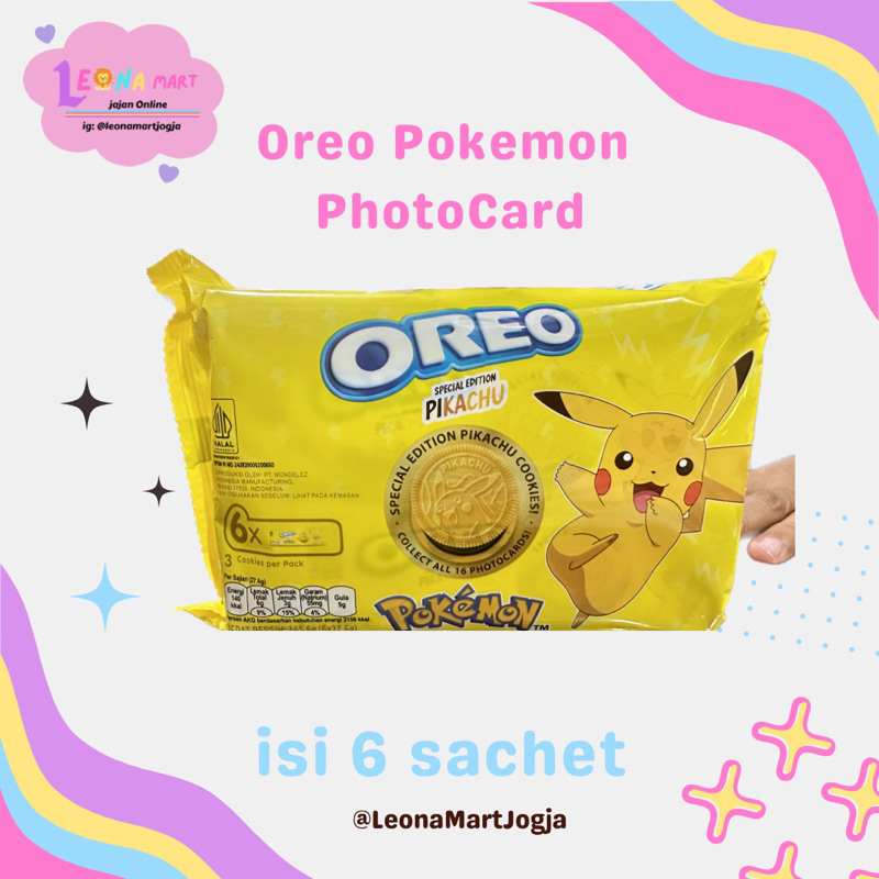 

OREO POKEMON BERHADIAH KARTU/PHOTOCARD