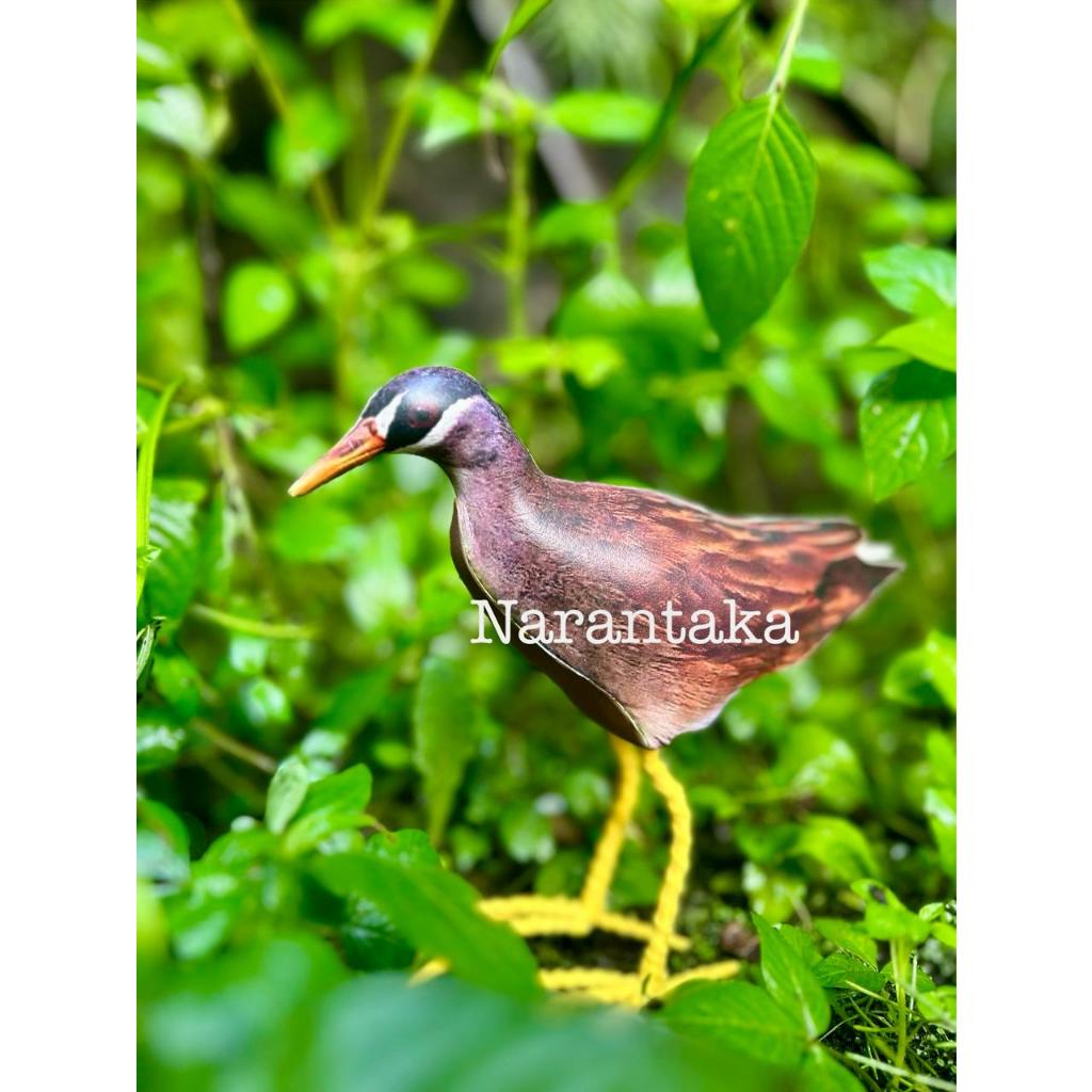 Jontrot Patung burung tikusan alis putih