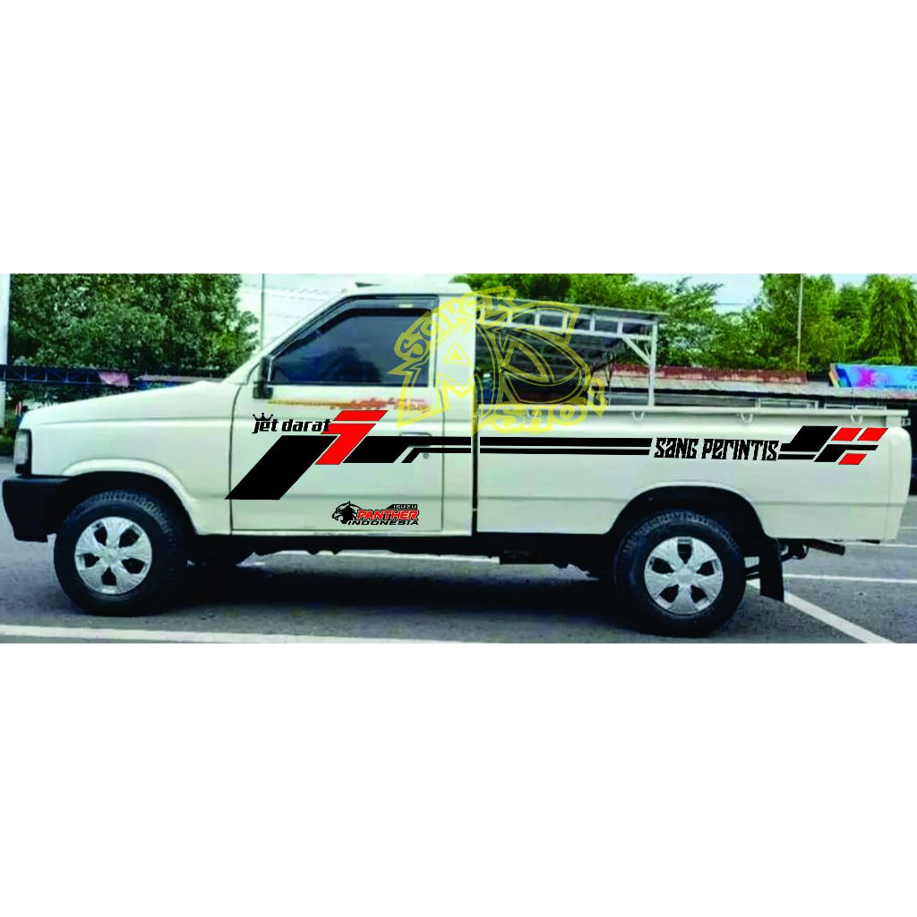 Cutting stiker pick up kijang sticker mobil kijang stiker mobil kijang panther