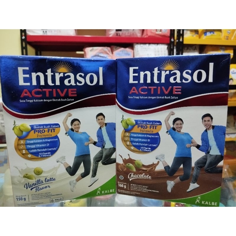 

ENTRASOL ACTIVE CHOCOLATE 160g / VANILLA LATTE 150g