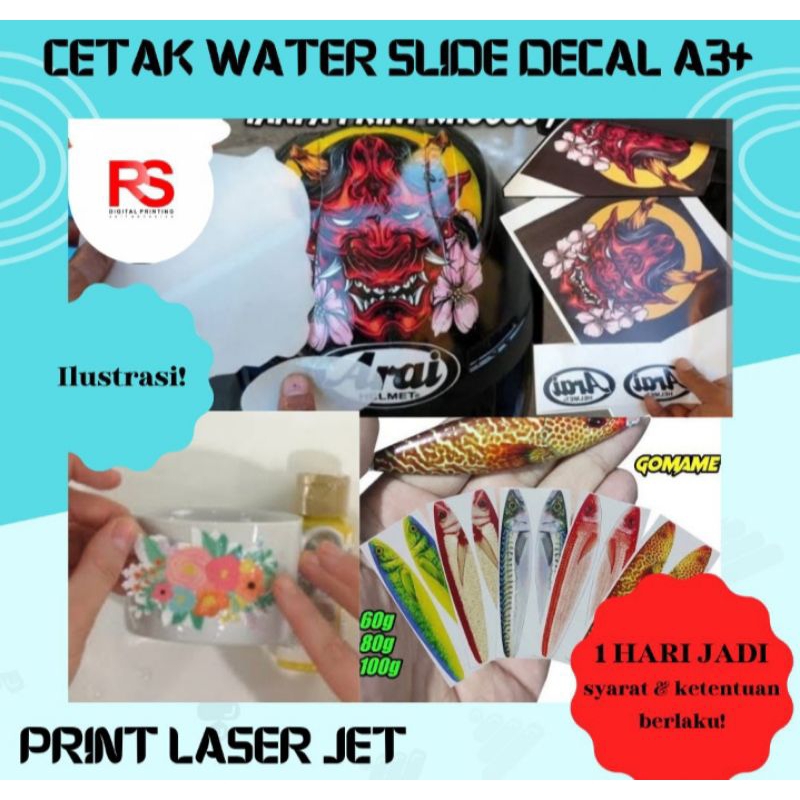 

CETAK WATER SLIDE DECAL LASER JET A3+