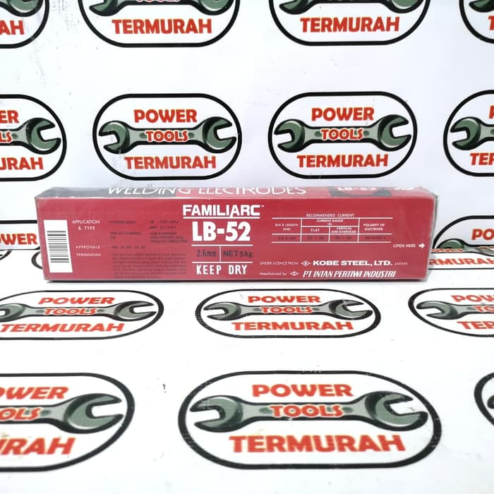 

Kawat Las KOBE LB-52 2.6mm (5kg) LB52 LB 52 Welding Electrode Steel