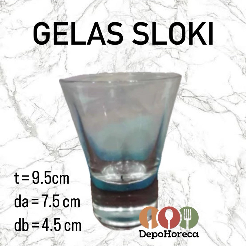 Gelas Sloki / Shot / Gelas Wine / Glass Kecil