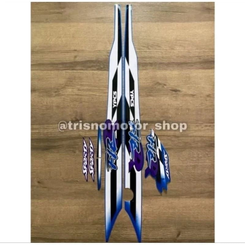 Striping Stiker List Body Motor Yamaha FizR 1996 1997 Standar warna biru