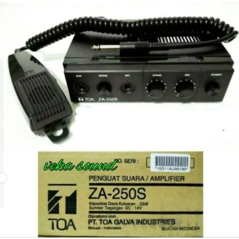 Ampli Mobil Toa ZA 250S ZA250S Amplifier Car ZA250 S Original