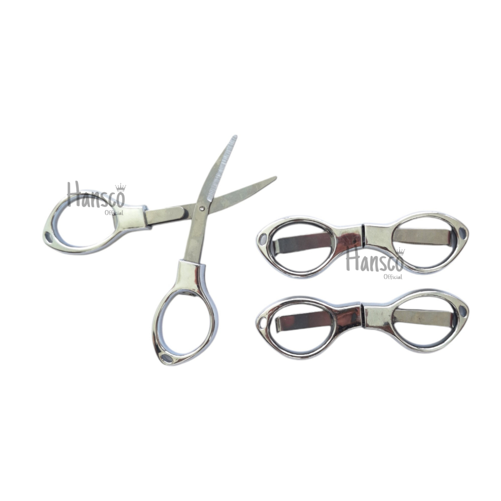 

RB Gunting Lipat Portabel Kecil Stainless Steel Gunting Tahalul Perlengkapan Haji dan Umroh