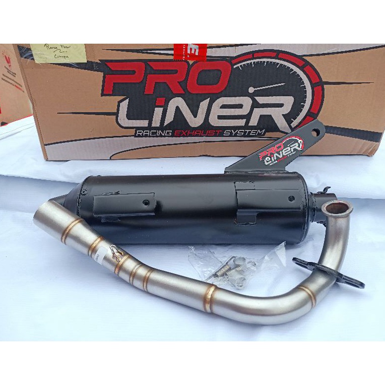 Paling Laris KNALPOT TSUGI TSUKIGI STANDAR RACING PROLINER UNTUK MOTOR GENIO BEAT SCOOPY VARIO 11 Fi