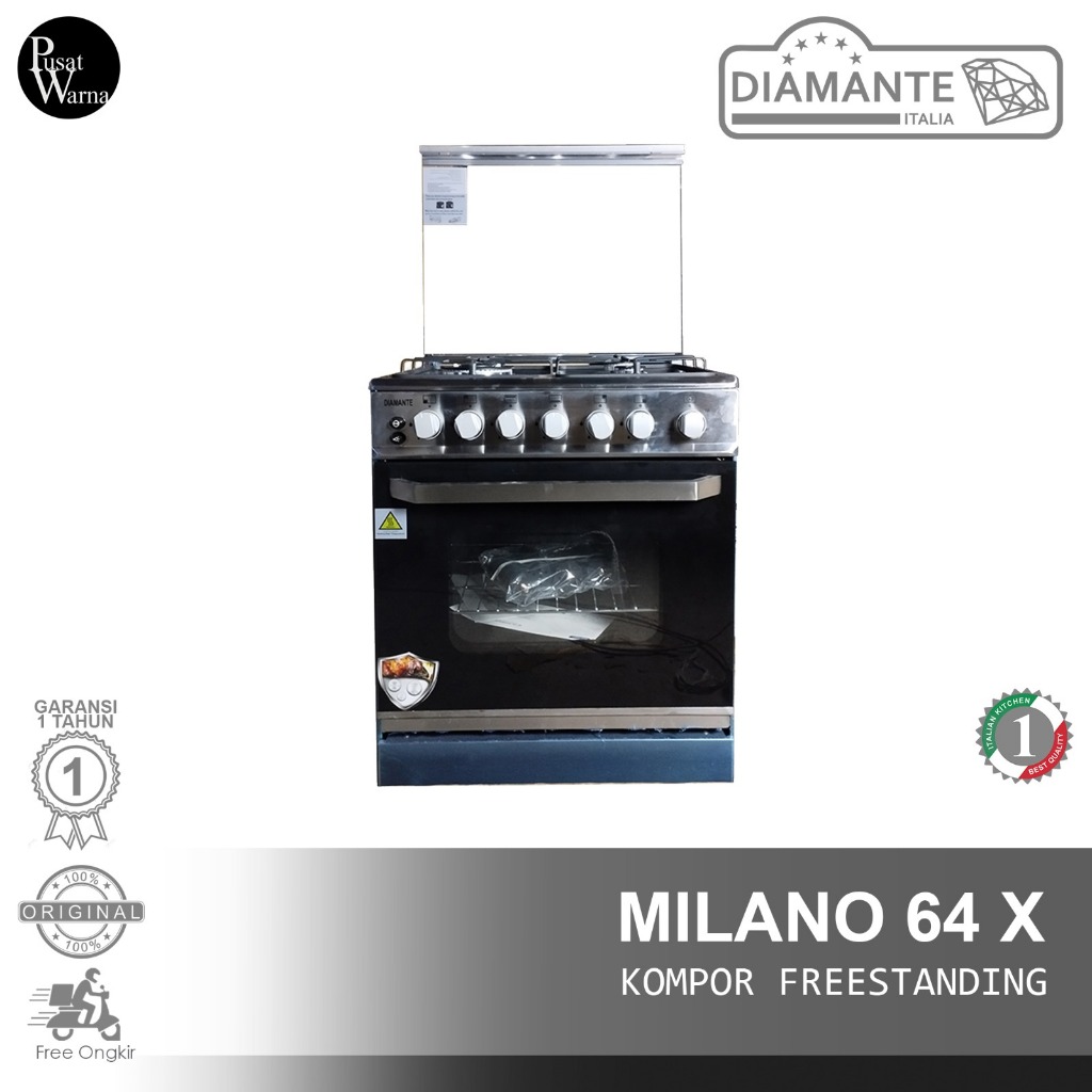 DIAMANTE - Milano 64 Freestanding Cooker/Kompor Freestanding