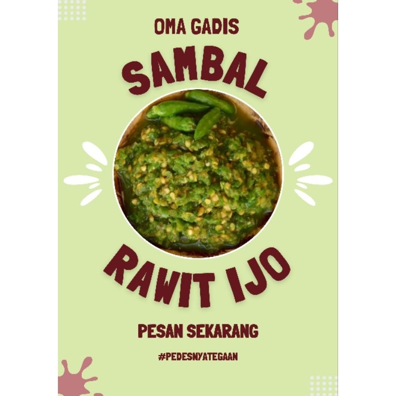 

Sambal Rawit Ijo Oma Gadis 150gr