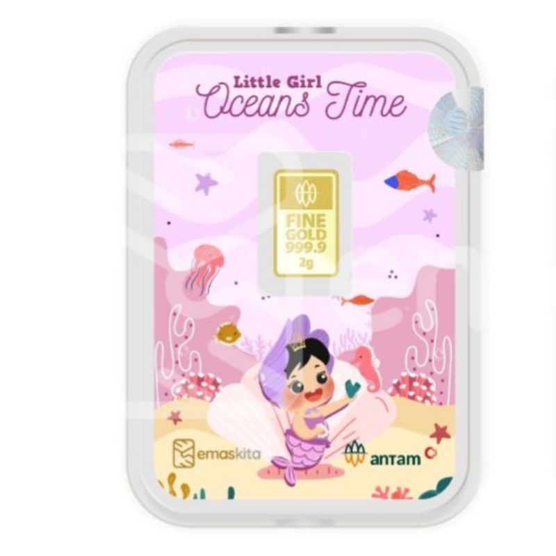 HADIAH ANAK CEWE Warna PINK KADO LAHIRAN BAYI PEREMPUAN EMAS ANTAM 2 GRAM CEWEK GIFT SERIES WANITA D