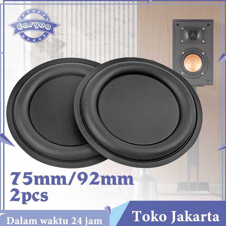 Termurah Isi 2 Bass Pasif Radiator 75mm 92mm Subwoofer Passive Radiator Bass Radiator Pasif