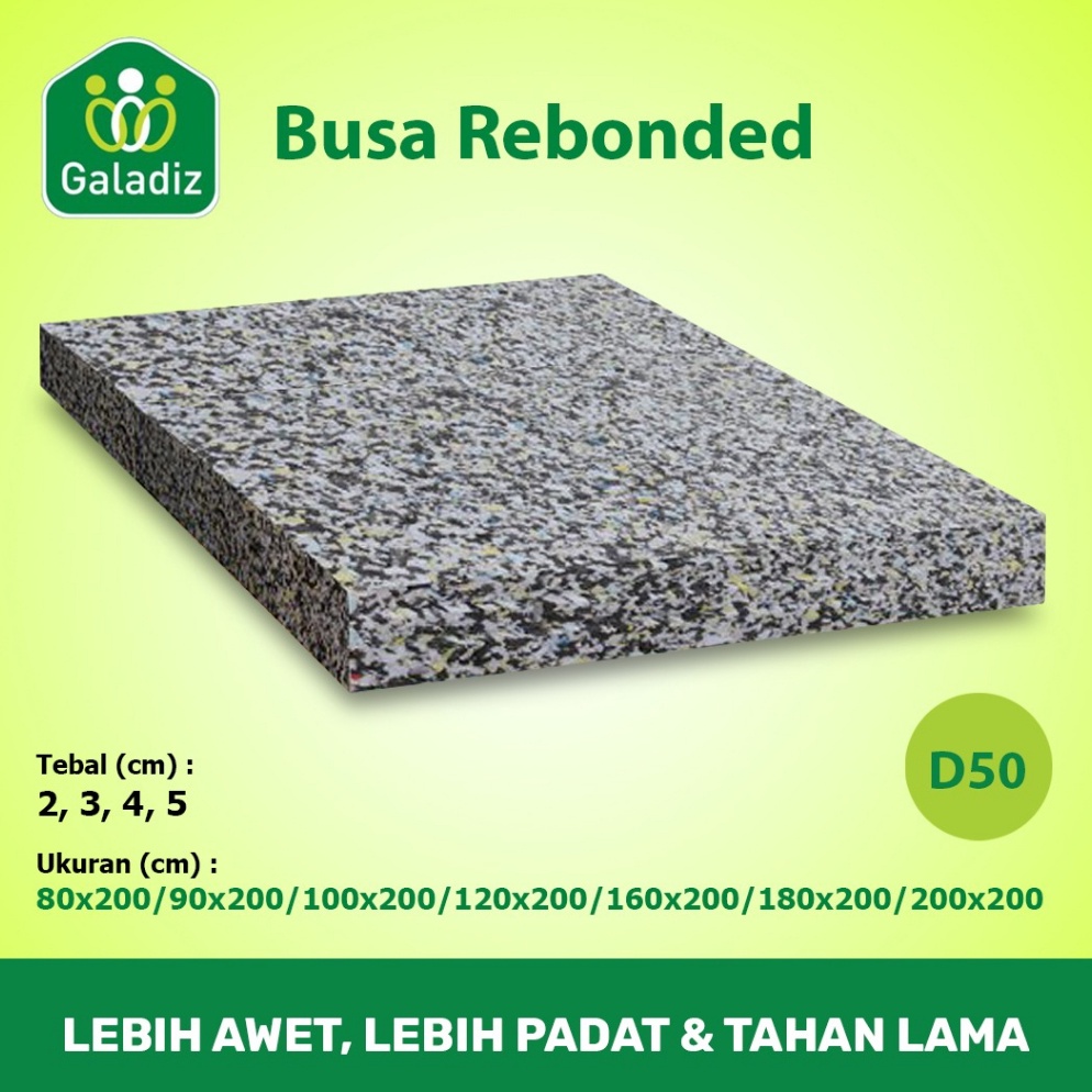 TREN TERBARU BUSA REBONDED  REBONDED FOAM  MATRAS DENSITY 5  TEBAL 2 CM 5 CM