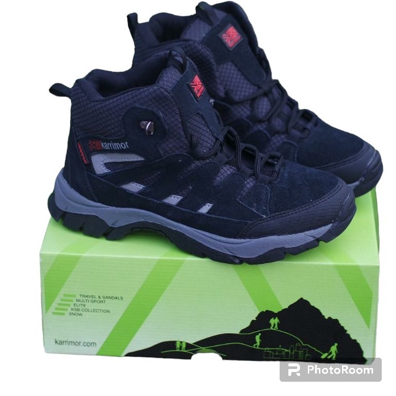 Paling Laris PROMO SEPATU GUNUNG PRIA KARRIMOR SEPATU HIKING PRIA KARRIMOR WATERPROOF ABU