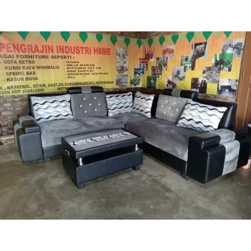 SOFA SUDUT MINIMALIS SUDUT