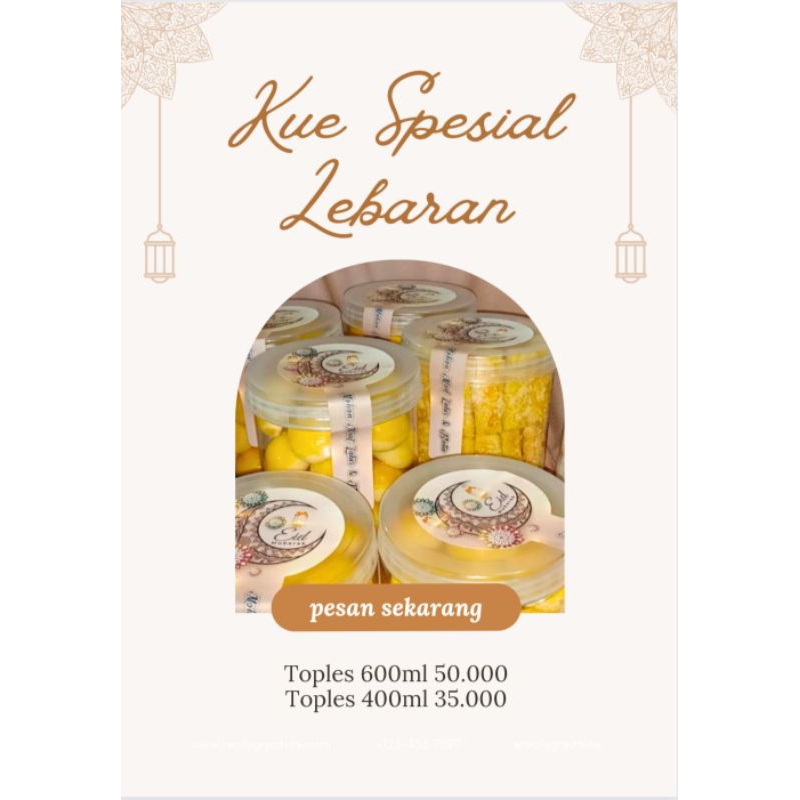 

Kue Kering Lebaran |Putri Salju By aira | Home made |Uk 600ml
