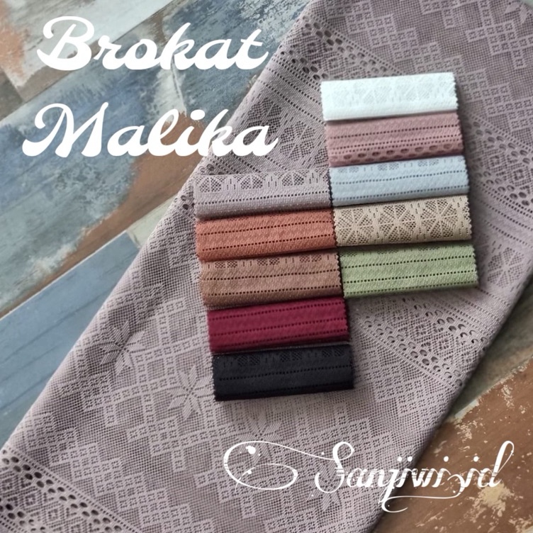 Terpopuler Kain Kebaya BrokatKain Brukat Malika Salur Motif Random