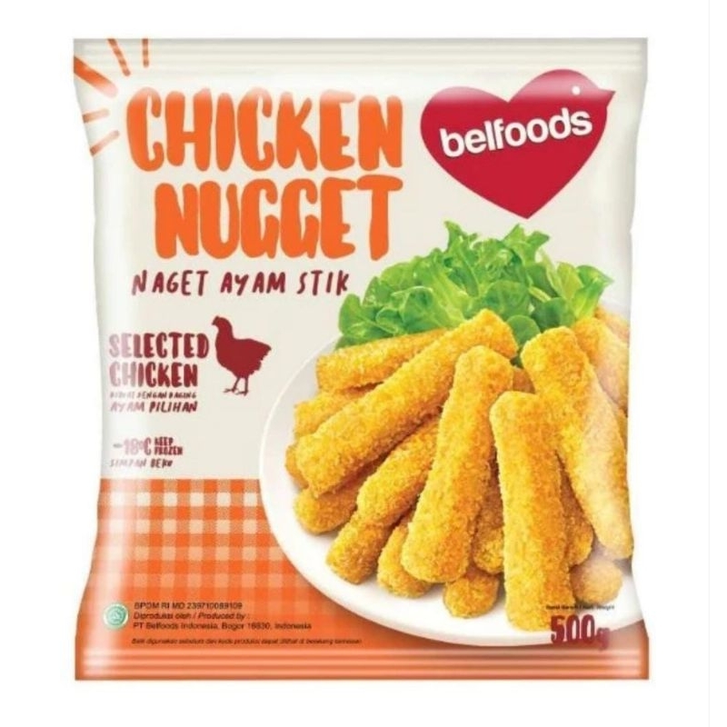 

Belfoods Nugget Nuget Naget Nagget Belfoods Stick Stik 500 gram