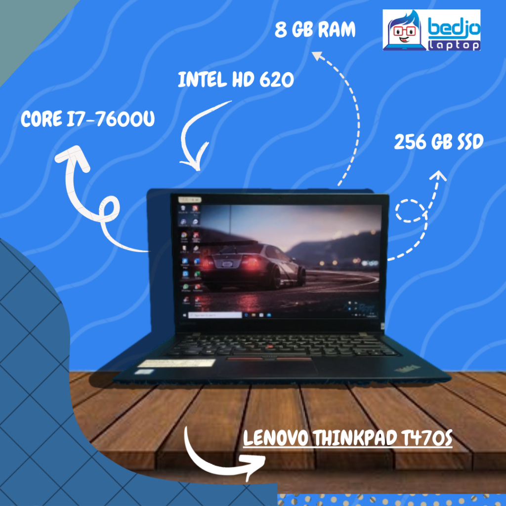 TERKEREN, LENOVO THINKPAD T470S, CORE I7-7600U, KD BRg 4583