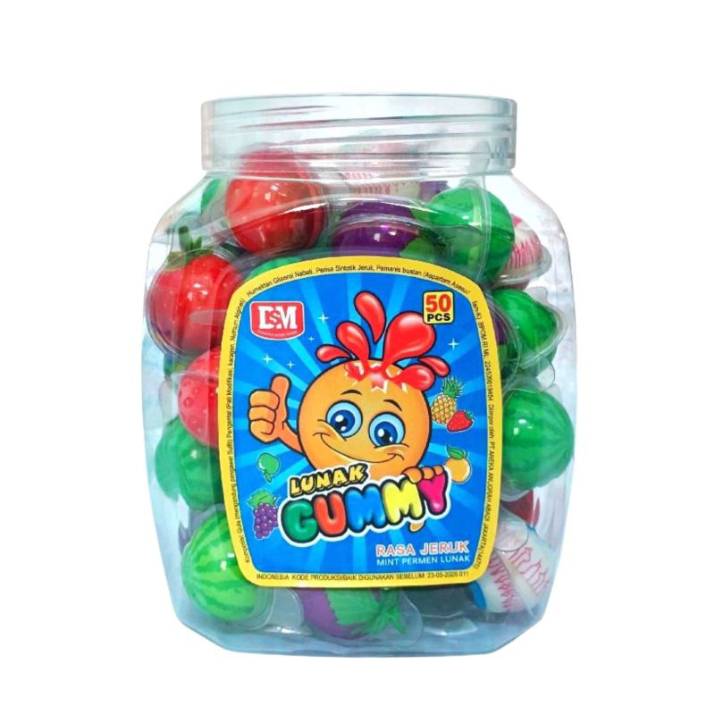 

Permen lunak viral / Soft candy besar 1 toples isi 50 pcs