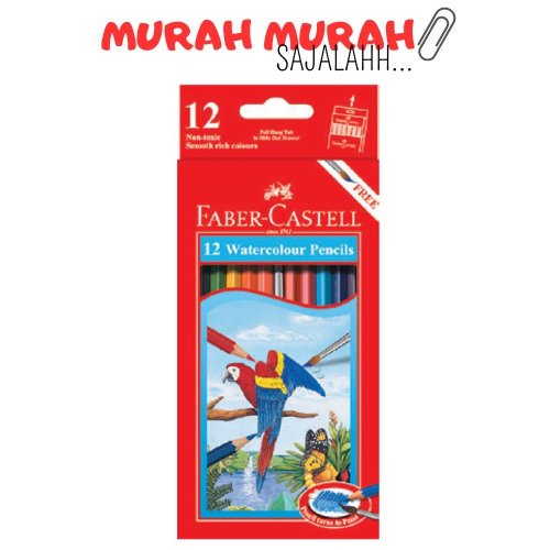 

Pensil Warna Faber Castell 12 Panjang Watercolour / Free Kuas
