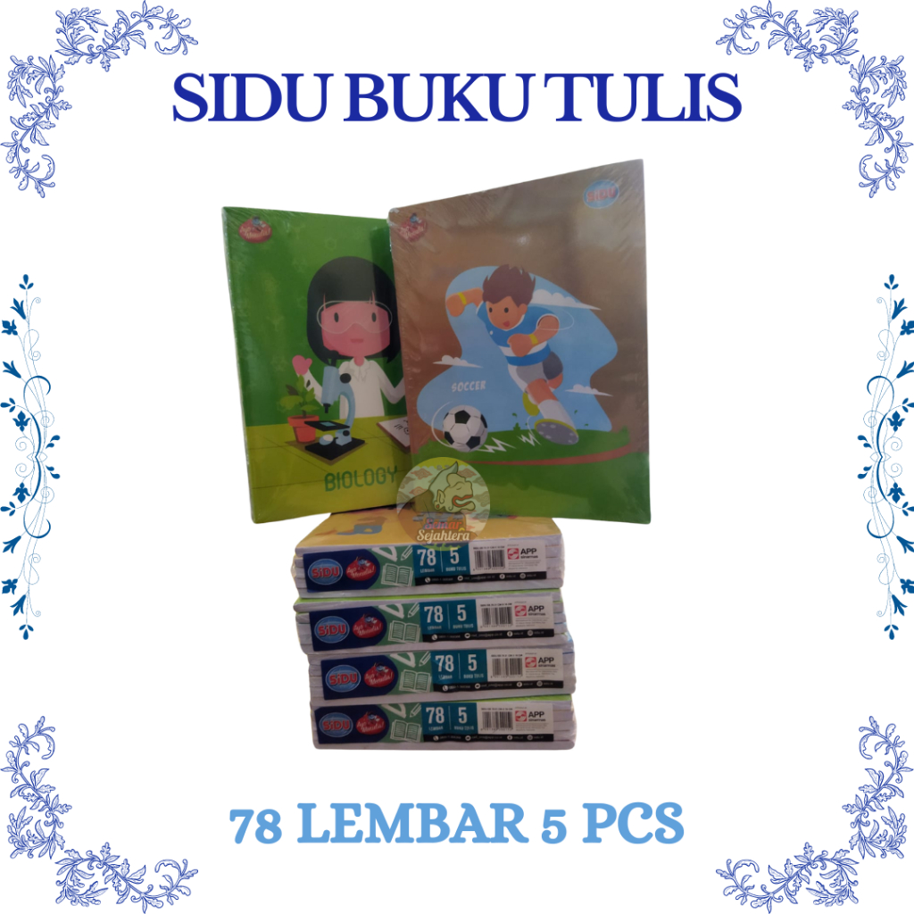 

[PAK] BUKU TULIS SIDU ISI 78 LEMBAR SINAR DUNIA (5 PCS)