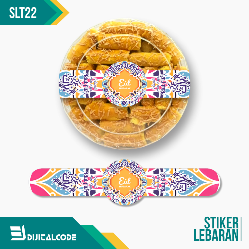 

SLT22 Stiker Label Parcel Segel Toples Kue Lebaran Idul Fitri