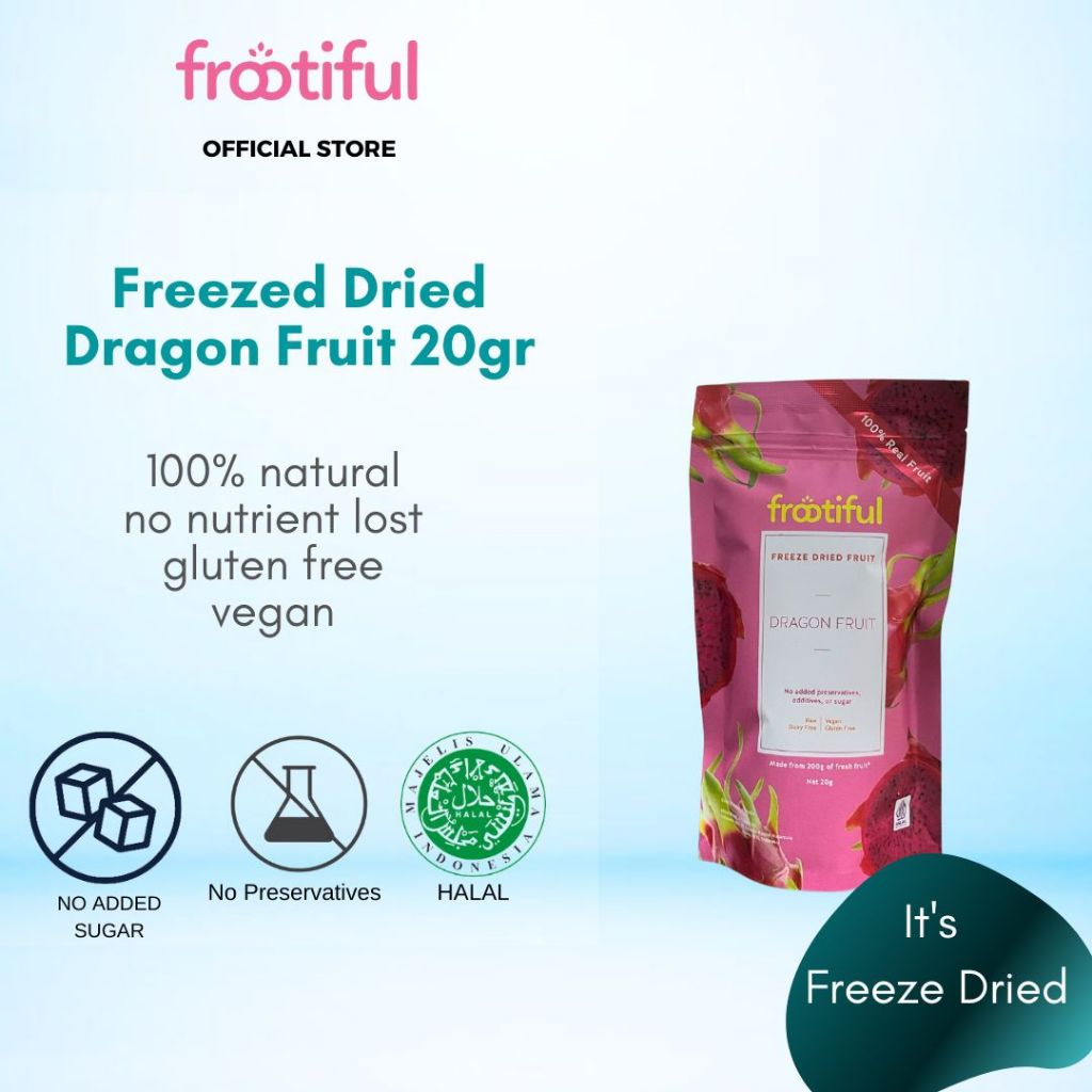 

Freeze Dried Dragon Fruit 20gr